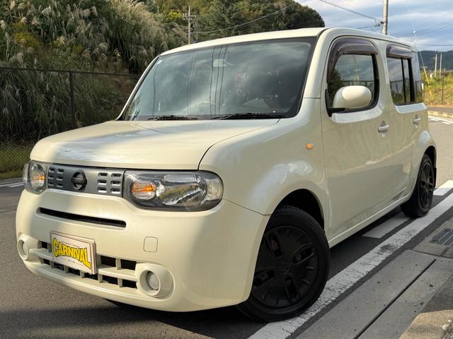 キューブ 15X Vセレクション エンブレム&ホイールキャップマットブラックペイント済・ヘッドライトコーティング済・禁煙車・タイヤ2023年式8部溝・純正HDDナビ・TV再生可・スマキー・Pスタート・リモコンスターター付・ETC(13枚目)