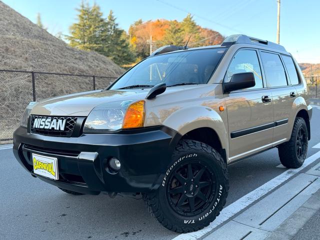 エクストレイル X 4WD・NewpaintベージュMカラー・ハイパールーフレール・カプロンシート・社外16インチAW・BF GoodRichタイヤ・オリジナル日産グリル・ブラックヘッド&テール・車検R9年9月・ETC(15枚目)