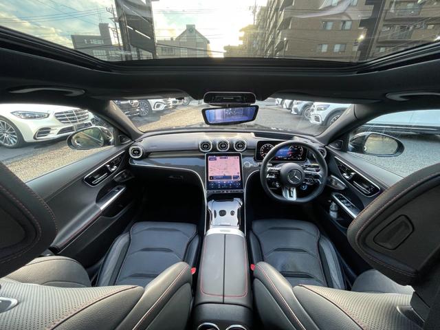 Ｃクラス Ｃ４３　４マチック　ＡＭＧ特別オーダーアルミホイール・ナイトパッケージ・パノラマサンルーフ・レーダーセーフティーＰＫＧ・３６０°カメラ・ＭＢＵＸ・アンビエントライト（27枚目）