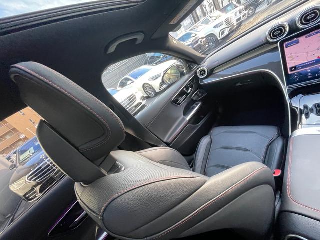 Ｃクラス Ｃ４３　４マチック　ＡＭＧ特別オーダーアルミホイール・ナイトパッケージ・パノラマサンルーフ・レーダーセーフティーＰＫＧ・３６０°カメラ・ＭＢＵＸ・アンビエントライト（29枚目）