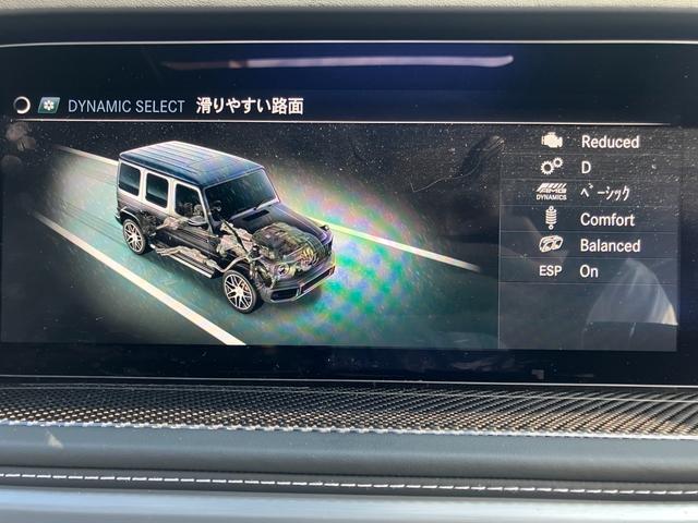Ｇクラス Ｇ６３　Ｇ　ｍａｎｕｆａｋｔｕｒプログラムプラス　ＡＭＧレッドキャリパー　ＡＭＧカーボンファイバーインテリアトリム　ナッパレザープラチナホワイト／ブラック　シートベンチレーター　マッドブラック２１インチアルミ（46枚目）