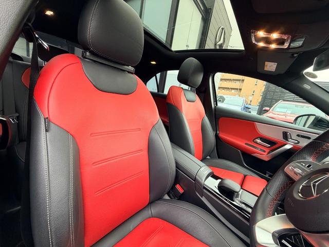 Ａクラスセダン Ａ１８０セダン　ＡＭＧラインパッケージ　弊社下取り車／ＡＭＧレザーエクスクルーシブパッケージ／パノラミックスライディングルーフ／ブラック×レッドツートンレザー／シートヒーター／メモリー付きパワーシート／３６０°カメラ／ＥＴＣ２．０／６４色ア（11枚目）