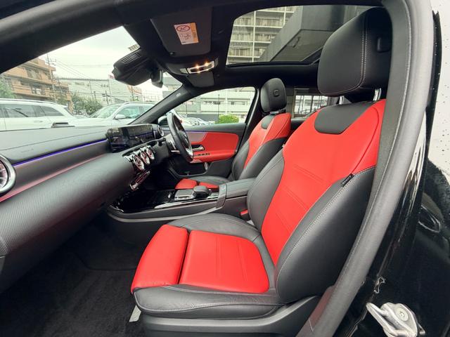 Ａクラスセダン Ａ１８０セダン　ＡＭＧラインパッケージ　弊社下取り車／ＡＭＧレザーエクスクルーシブパッケージ／パノラミックスライディングルーフ／ブラック×レッドツートンレザー／シートヒーター／メモリー付きパワーシート／３６０°カメラ／ＥＴＣ２．０／６４色ア（14枚目）