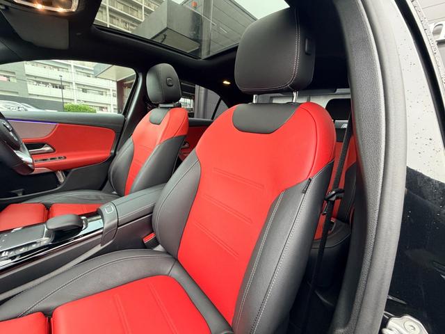 Ａクラスセダン Ａ１８０セダン　ＡＭＧラインパッケージ　弊社下取り車／ＡＭＧレザーエクスクルーシブパッケージ／パノラミックスライディングルーフ／ブラック×レッドツートンレザー／シートヒーター／メモリー付きパワーシート／３６０°カメラ／ＥＴＣ２．０／６４色ア（15枚目）