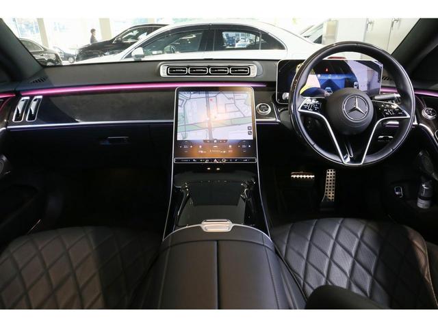 S400d 4マチック AMGライン AMGライン/レザーエクスクルーシブパッケージ/ベーシックパッケージ/3Dコックピット/360度カメラ/パノラマスライディングルーフ/弊社デモカー/オブシディアンブラック/認定中古車(5枚目)