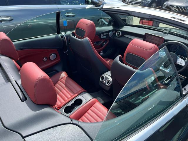 C43 4マチック カブリオレ 認定中古車 レーダーセーフティパッケージ 幌赤 赤革シート メモリー付きパワーシート シートヒーター エアスカーフ ヘッドアップディスプレイ 純正ドライブレコーダー ナビ ETC(18枚目)