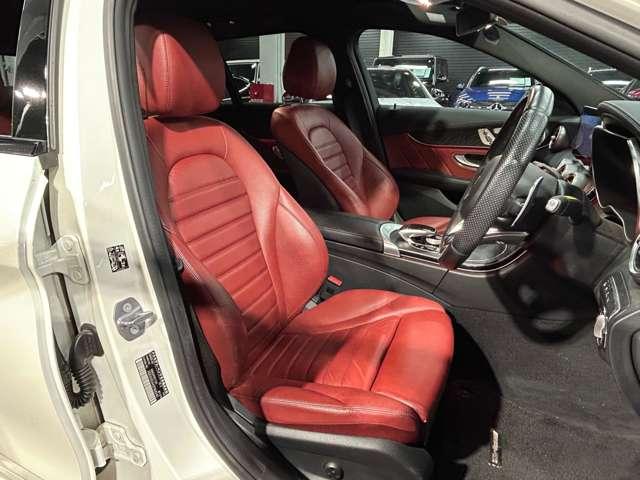 Cクラスステーションワゴン C43 4マチック ステーションワゴン クランベリーレッド内装/エアバランスPKG/アンビエントライト64色/ヘッドアップディスプレイ/ブルメスターサラウンド/フットトランクオープナー/シートヒーター/本革シート/レーダーセーフPKG(8枚目)