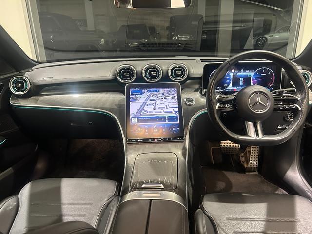 Ｃクラスステーションワゴン Ｃ２２０ｄステーションワゴンアバンギルドＡＭＧライＰ　当社ユーザー様　お下取り車　ワンオーナー車　ＡＭＧライン　本革シート　ヘッドアップディスプレイ　３６０°カメラシステム　純正ドライブレコーダー　アンビエントライト　キーレスゴー　メモリー付パワーシート（5枚目）