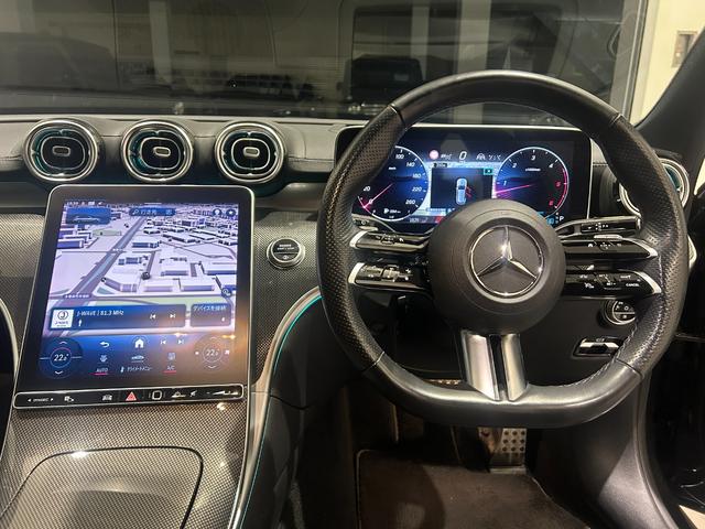 Ｃクラスステーションワゴン Ｃ２２０ｄステーションワゴンアバンギルドＡＭＧライＰ　当社ユーザー様　お下取り車　ワンオーナー車　ＡＭＧライン　本革シート　ヘッドアップディスプレイ　３６０°カメラシステム　純正ドライブレコーダー　アンビエントライト　キーレスゴー　メモリー付パワーシート（9枚目）