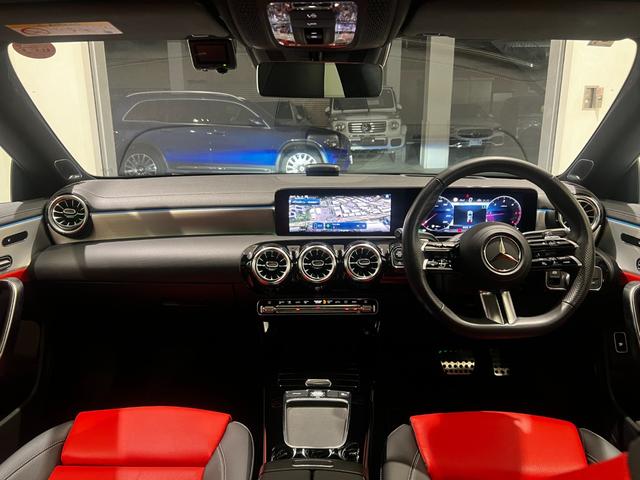 CLAクラス CLA200d AMGレザーエクスクルーシブパッケジ フルオプション/1オーナー/赤革/パノラミックスライディングルーフ/ヘッドアップディスプレイ/アクティブブラインドスポットアシスト/ステアリングアシスト/メモリー付きパワーシート/シートヒーター(5枚目)