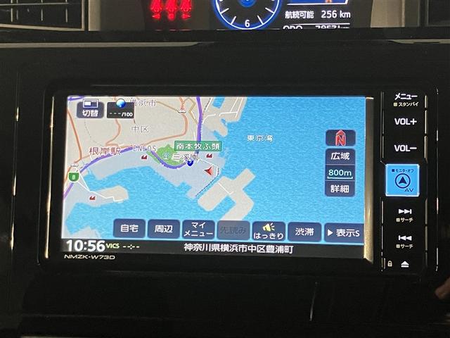 ルーミー カスタムG アイドリング 両側電動SD LEDヘット バックビューモニター 衝突回避ブレーキ 地デジ スマートキー メモリナビ クルーズコントロール 点検記録簿 DVD ETC 1オーナー オートエアコン ABS(6枚目)