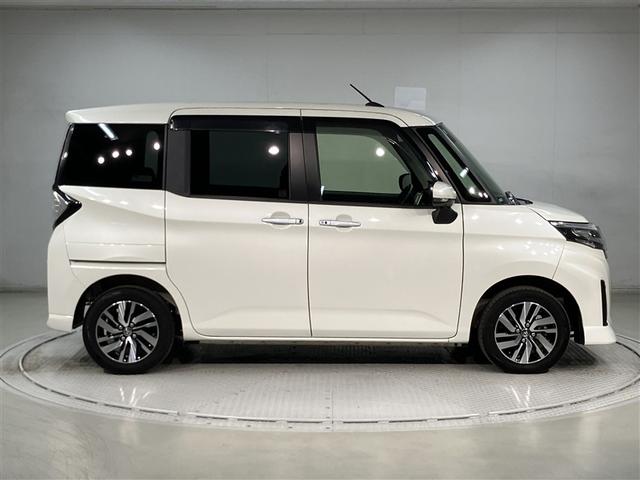 ルーミー カスタムG アイドリング 両側電動SD LEDヘット バックビューモニター 衝突回避ブレーキ スマートキー メモリナビ ワンセグTV クルーズコントロール 点検記録簿 ETC 1オーナー オートエアコン ABS(3枚目)