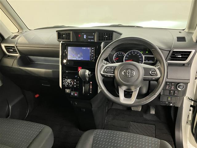 ルーミー カスタムG アイドリング 両側電動SD LEDヘット バックビューモニター 衝突回避ブレーキ スマートキー メモリナビ ワンセグTV クルーズコントロール 点検記録簿 ETC 1オーナー オートエアコン ABS(5枚目)