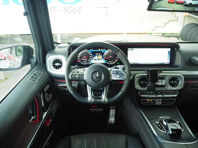 Gクラス G63 マヌファクトゥーアエディション ナビ Bluetooth 全方位カメラ TV USB 前後ドラレコ ETC2.0 サンルーフ ヒーター&ベンチレーション付黒茶革パワーシート デジタルインナーミラー 22AW 取説記録簿 スペアキー(43枚目)