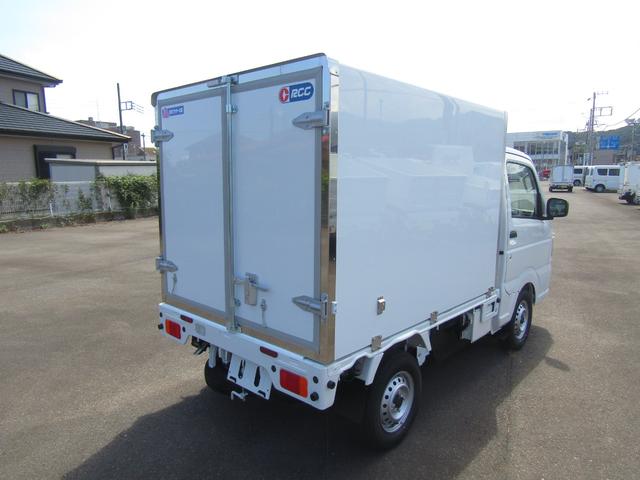 キャリイトラック 　菱重製冷蔵冷凍車・低温ー２５℃設定・荷箱左ドア付・２コンプ・後扉片側９０度ストッパー付・庫内灯＆安全ブザー・ＥＳＰ・強化リアサス・坂道発進アシスト・リアソナー・オートライト・キーレス・箱厚１００ｍｍ（5枚目）