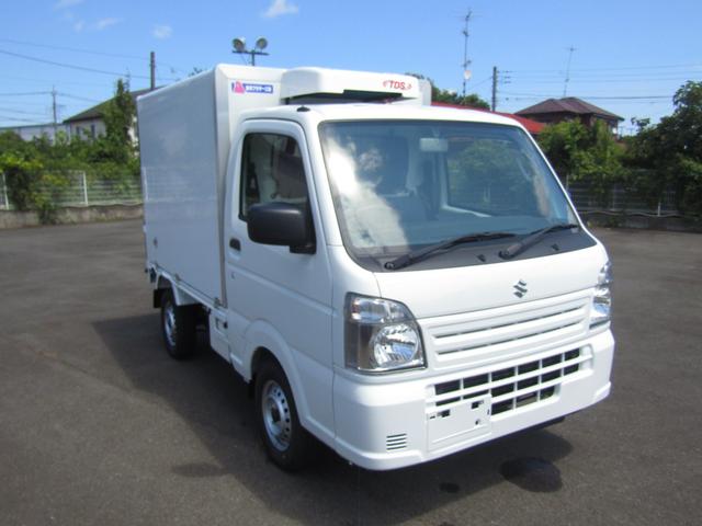 キャリイトラック 　菱重製冷蔵冷凍車・低温ー２５℃設定・荷箱左ドア付・２コンプ・後扉片側９０度ストッパー付・庫内灯＆安全ブザー・ＥＳＰ・強化リアサス・坂道発進アシスト・リアソナー・オートライト・キーレス・箱厚１００ｍｍ（3枚目）