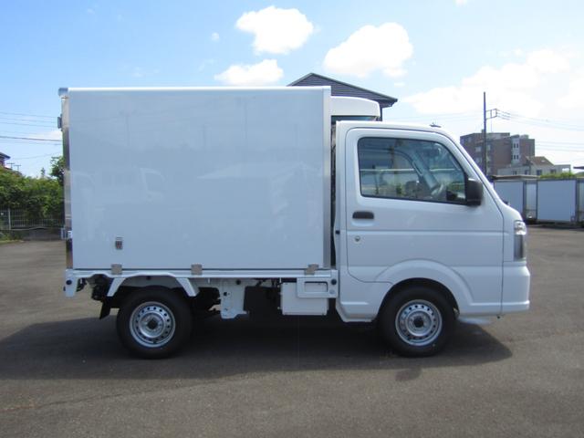 キャリイトラック 　菱重製冷蔵冷凍車・低温ー２５℃設定・荷箱左ドア付・２コンプ・後扉片側９０度ストッパー付・庫内灯＆安全ブザー・ＥＳＰ・強化リアサス・坂道発進アシスト・リアソナー・オートライト・キーレス・箱厚１００ｍｍ（4枚目）
