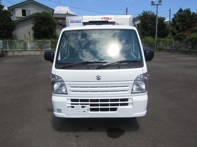 キャリイトラック 　菱重製冷蔵冷凍車・低温ー２５℃設定・荷箱左ドア付・２コンプ・後扉片側９０度ストッパー付・庫内灯＆安全ブザー・ＥＳＰ・強化リアサス・坂道発進アシスト・リアソナー・オートライト・キーレス・箱厚１００ｍｍ（2枚目）