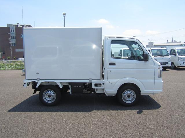 キャリイトラック 　スズキ純正冷蔵冷凍車・低温ー２０℃設定・荷箱左ドア・庫内灯＆安全ブザー・木製スノコ付属・セーフティサポート・リアソナー・坂道発進アシスト・ＥＳＰ・強化リアサス・キーレス・オートライト・助手席エアバッグ（4枚目）