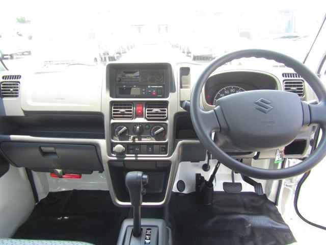 キャリイトラック 　スズキ純正冷蔵冷凍車・低温ー２０℃設定・荷箱左ドア・庫内灯＆安全ブザー・木製スノコ付属・セーフティサポート・リアソナー・坂道発進アシスト・ＥＳＰ・強化リアサス・キーレス・オートライト・助手席エアバッグ（16枚目）