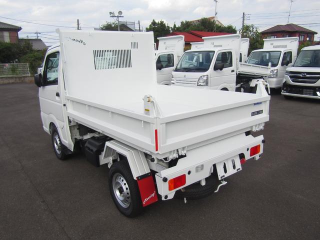 キャリイトラック 　新明和製強化ダンプ・４ＷＤ・５ＭＴ・あおり２５０ｍｍ・電動油圧・強化ヒンジ・脱落防止ピン・前壁プロテクター式鳥居・土砂禁・強化リアサス・リアパーキングセンサー・オートライト・キーレス・助手席エアＢ（7枚目）