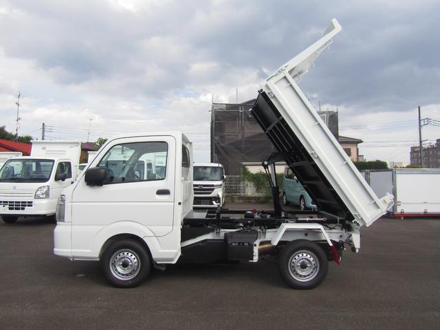 キャリイトラック 　新明和製強化ダンプ・４ＷＤ・５ＭＴ・あおり２５０ｍｍ・電動油圧・強化ヒンジ・脱落防止ピン・前壁プロテクター式鳥居・土砂禁・強化リアサス・リアパーキングセンサー・オートライト・キーレス・助手席エアＢ（10枚目）