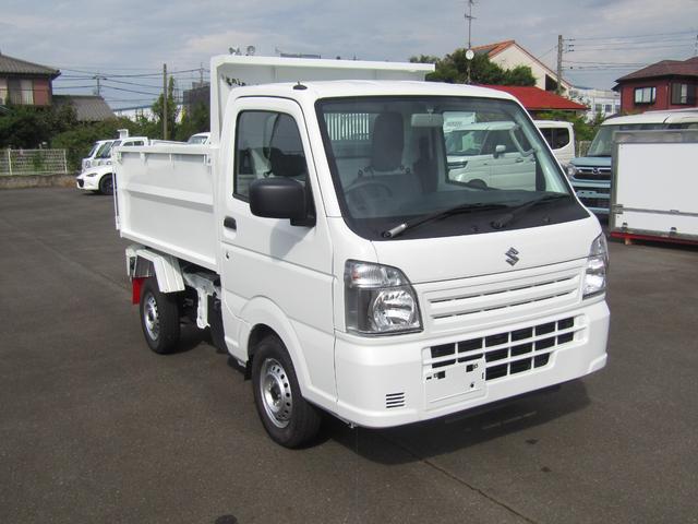 キャリイトラック 　新明和製清掃ダンプ・４ＷＤ・５ＭＴ・アオリ高６００ｍｍ・電動油圧・一方開・後部観音扉・横滑り防止・強化Ｒサス・ぬかるみ脱出アシスト・リアソナー・坂道発進アシスト・・キーレス・オートライト・助手席エアＢ（3枚目）
