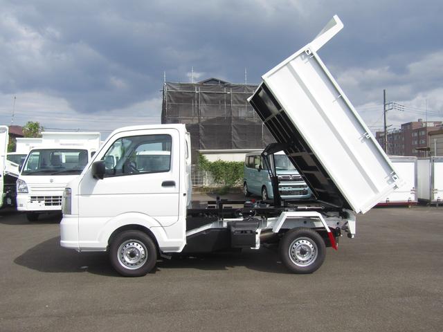 キャリイトラック 　新明和製清掃ダンプ・４ＷＤ・５ＭＴ・アオリ高６００ｍｍ・電動油圧・一方開・後部観音扉・横滑り防止・強化Ｒサス・ぬかるみ脱出アシスト・リアソナー・坂道発進アシスト・・キーレス・オートライト・助手席エアＢ（8枚目）