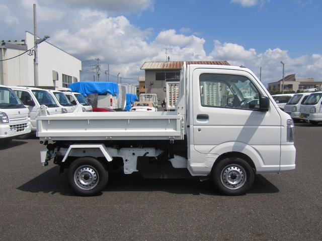 キャリイトラック 　純正新明和製リフトダンプ・高低速２段切替式パートタイム４ＷＤ・デフロック・電動油圧・土砂禁・収納式アウトリガー・セーフティ付・ＥＳＰ・強化Ｒサス・坂道発進アシスト・リアソナー・オートライト・キーレス（3枚目）