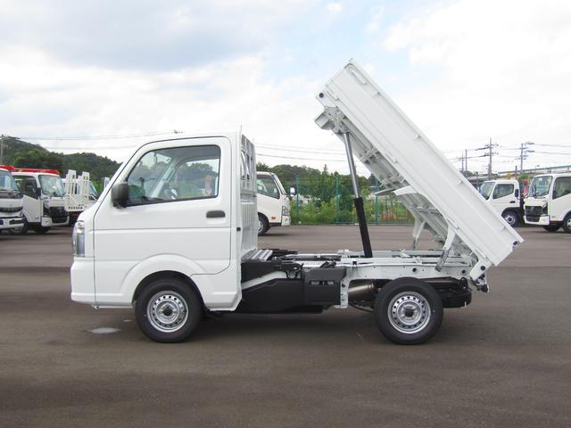 キャリイトラック 　純正金太郎ダンプ・高低速２段切替式パートタイム４ＷＤ・デフロック・電動油圧・土砂禁・キャビン一体型アングルポスト（格子型）・ＥＳＰ・強化リアサス・リアパーキングセンサー・オートライト・キーレス・三方開（10枚目）