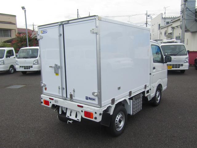 キャリイトラック 東プレ製冷蔵冷凍車・中温ー5℃設定・2WD・4AT・荷箱左ドア・薄型エバボレーター・庫内灯&安全ブザー・ESP・リアソナー・坂道発進アシスト・強化リアサス・オートライト・キーレス・荷箱厚50mm(5枚目)