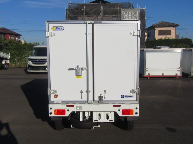 キャリイトラック 東プレ製冷蔵冷凍車・中温ー5℃設定・2WD・4AT・荷箱左ドア・薄型エバボレーター・庫内灯&安全ブザー・ESP・リアソナー・坂道発進アシスト・強化リアサス・オートライト・キーレス・荷箱厚50mm(6枚目)