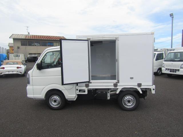 キャリイトラック 東プレ製冷蔵冷凍車・中温ー5℃設定・2WD・4AT・荷箱左ドア・薄型エバボレーター・庫内灯&安全ブザー・ESP・リアソナー・坂道発進アシスト・強化リアサス・オートライト・キーレス・荷箱厚50mm(8枚目)