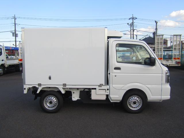 キャリイトラック 　菱重製冷蔵冷凍車・強中温ー２０℃設定・荷箱左ドア付・２コンプ・後扉片側９０度ストッパー付・庫内灯＆安全ブザー・ＥＳＰ・強化リアサス・坂道発進アシスト・リアソナー・オートライト・キーレス・箱厚５０ｍｍ（4枚目）