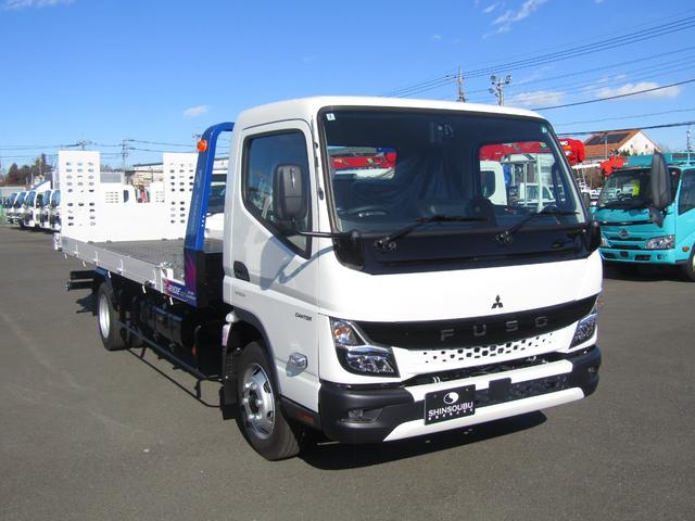 キャンター 　タダノ製積載車・エスライドＥＸ・開閉アオリ・油圧ゲート・タイヤ固縛・ＭＴ・ウインチ・ラジコン・ＡＢＡ５・ＦＵＳＯイージーアクセスキー・液晶メーター・左電格ミラー・ＥＺＧＯ・ミラー型バックカメラ（3枚目）