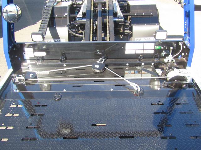 キャンター 　タダノ製積載車・エスライドＥＸ・開閉アオリ・油圧ゲート・タイヤ固縛・ＭＴ・ウインチ・ラジコン・ＡＢＡ５・ＦＵＳＯイージーアクセスキー・液晶メーター・左電格ミラー・ＥＺＧＯ・ミラー型バックカメラ（13枚目）