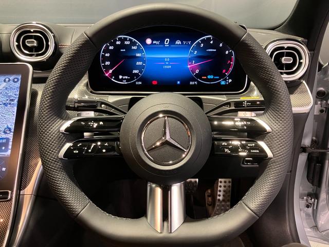 Cクラス C200アバンギャルド AMGライン 認定中古車 クリアランスソナー オートクルーズコントロール 衝突被害軽減システム サイドカメラ ナビ アルミホイール オートライト サンルーフ AT シートヒーター スマートキー アイドリングストップ(7枚目)