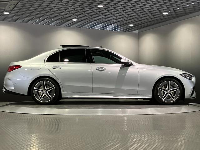 Cクラス C200アバンギャルド AMGライン 認定中古車 クリアランスソナー オートクルーズコントロール 衝突被害軽減システム サイドカメラ ナビ アルミホイール オートライト サンルーフ AT シートヒーター スマートキー アイドリングストップ(21枚目)