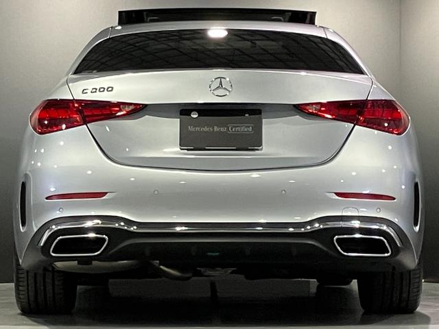 Cクラス C200アバンギャルド AMGライン 認定中古車 クリアランスソナー オートクルーズコントロール 衝突被害軽減システム サイドカメラ ナビ アルミホイール オートライト サンルーフ AT シートヒーター スマートキー アイドリングストップ(22枚目)