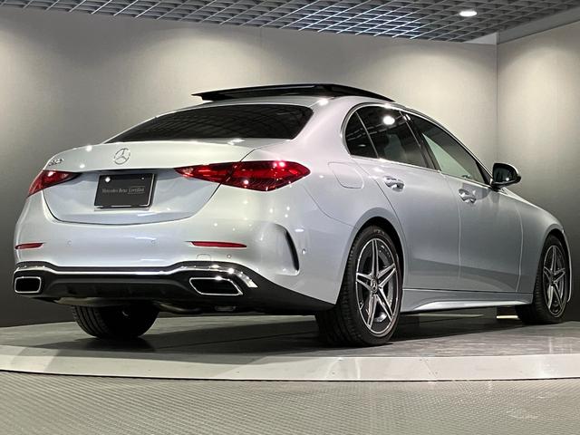 Cクラス C200アバンギャルド AMGライン 認定中古車 クリアランスソナー オートクルーズコントロール 衝突被害軽減システム サイドカメラ ナビ アルミホイール オートライト サンルーフ AT シートヒーター スマートキー アイドリングストップ(23枚目)