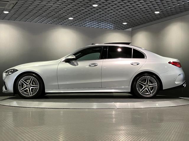 Cクラス C200アバンギャルド AMGライン 認定中古車 クリアランスソナー オートクルーズコントロール 衝突被害軽減システム サイドカメラ ナビ アルミホイール オートライト サンルーフ AT シートヒーター スマートキー アイドリングストップ(29枚目)