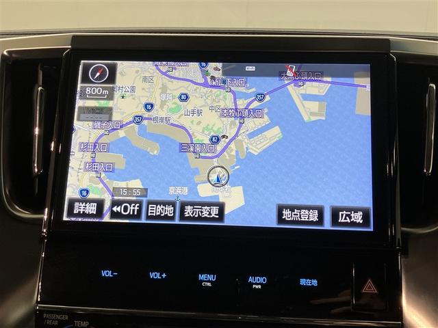 アルファードハイブリッド SR エアコン 100V充電 1オ-ナ- エアロ 地デジ 両電動ドア ミュージックプレイヤー接続可 電動シート LEDライト キーレス ETC車載器 メモリナビ Bカメラ 盗難防止 エアバッグ 3列シート(6枚目)