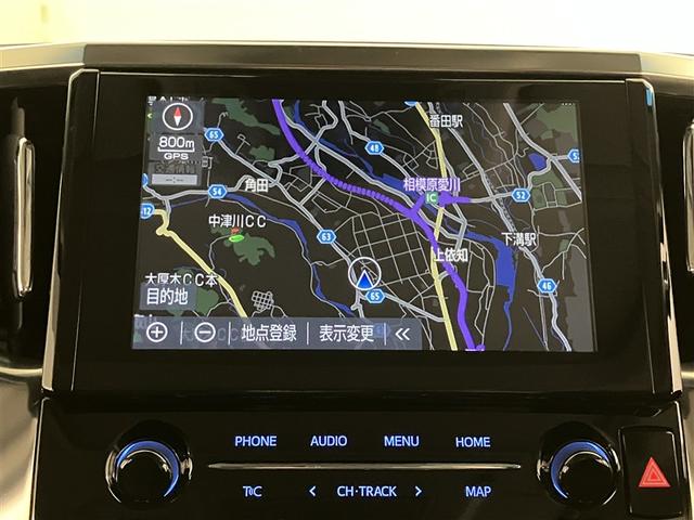 アルファード ２．５Ｓ　Ｃパッケージ　両電動ドア　Ｂモニタ　地デジ　１オーナー　エアロ　定期点検記録簿　ＤＶＤ再生可能　パノラマルーフ　リアオートエアコン　ナビテレビ　横滑り防止　クルコン　ＡＣ１００Ｖ電源　セキュリティ　ＥＴＣ車載器（8枚目）