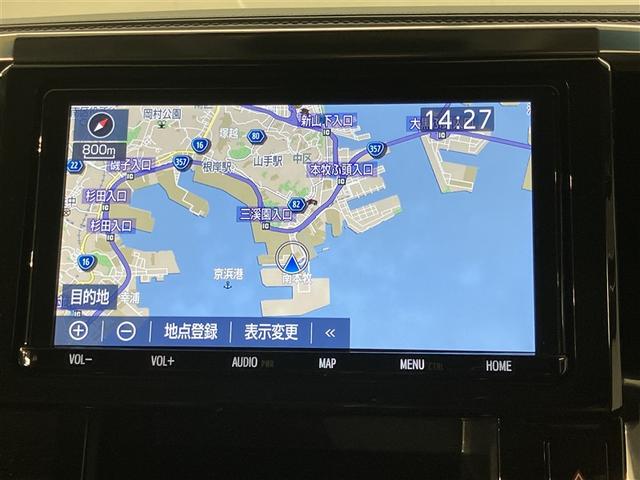 アルファード ２．５Ｓ　Ｃパッケージ　両電動ドア　Ｂモニタ　地デジ　ＤＶＤ再生可能　パノラマルーフ　ナビテレビ　横滑り防止　クルコン　セキュリティ　ＥＴＣ車載器　ＬＥＤヘッドライト　スマートキー　エアコン　パワーステ　アルミホイール　３列（6枚目）