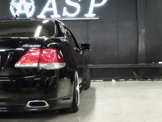 アスリート スペシャルナビパッケージ 後期型 純正メーカーナビ 黒革調シートカバー Kranzeヴェラーエ19インチAW TEIN車高調 フルエアロパーツ HIDライト ウィンカーミラー ミュージックサーバー 地デジTV バックカメラ(36枚目)