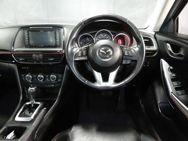 XD Lパッケージ i-ACTIVSENSE ワンオーナー車 純正ナビ 黒革シートヒータ RAYS19インチAW 新品BLITZ車高調 フロントスポイラー トランクスポイラー 地デジTV バックカメラ スマートキー(24枚目)