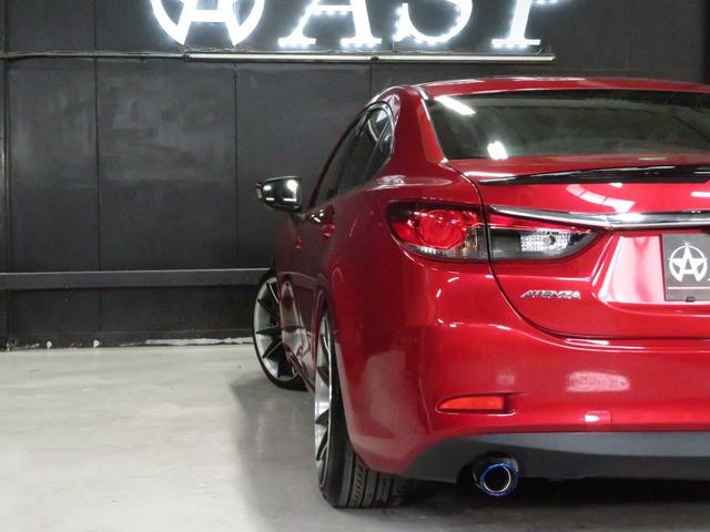 XD Lパッケージ i-ACTIVSENSE ワンオーナー車 純正ナビ 黒革シートヒータ RAYS19インチAW 新品BLITZ車高調 フロントスポイラー トランクスポイラー 地デジTV バックカメラ スマートキー(37枚目)