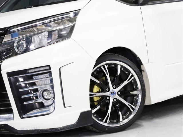 ヴォクシー ＺＳ　煌ＩＩ　Ｍ’ｚ　ＳＰＥＥＤエアロ／マフラー　両側自動スライドア　アルパイン１０型ナビ　ＷＯＲＫシュヴァ―ト１９ＡＷ　ローダウン　黒革調シートカバー　地デジフルセグ　アルパイン後席モニター　バックカメラ（6枚目）