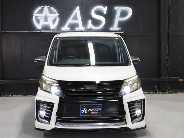 ヴォクシー ＺＳ　煌ＩＩ　Ｍ’ｚ　ＳＰＥＥＤエアロ／マフラー　両側自動スライドア　アルパイン１０型ナビ　ＷＯＲＫシュヴァ―ト１９ＡＷ　ローダウン　黒革調シートカバー　地デジフルセグ　アルパイン後席モニター　バックカメラ（10枚目）