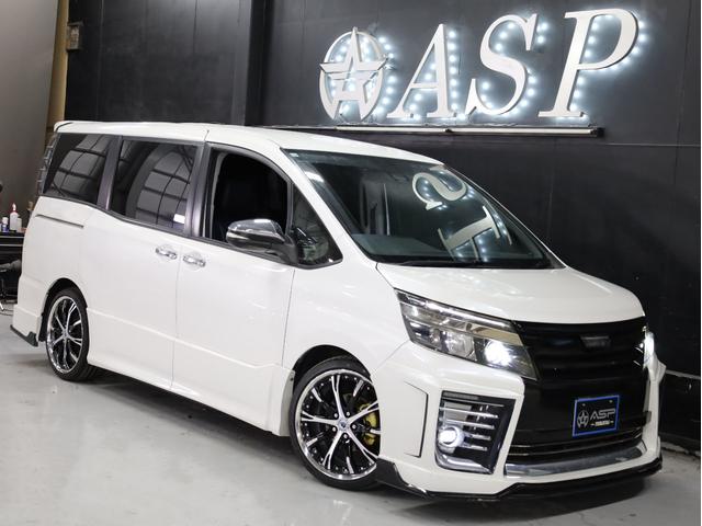 ヴォクシー ＺＳ　煌ＩＩ　Ｍ’ｚ　ＳＰＥＥＤエアロ／マフラー　両側自動スライドア　アルパイン１０型ナビ　ＷＯＲＫシュヴァ―ト１９ＡＷ　ローダウン　黒革調シートカバー　地デジフルセグ　アルパイン後席モニター　バックカメラ（16枚目）